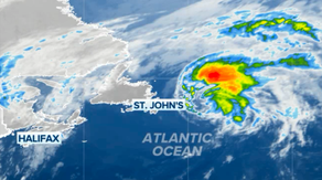 Ernesto loses hurricane status but remains powerful post-tropical cyclone in North Atlantic